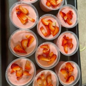 12 Gelatinas de fresa (Mini)